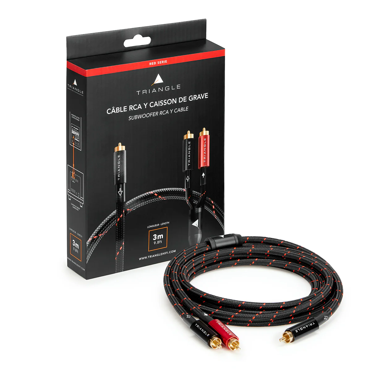 RED Serie - Câble RCA Y Caisson de basses